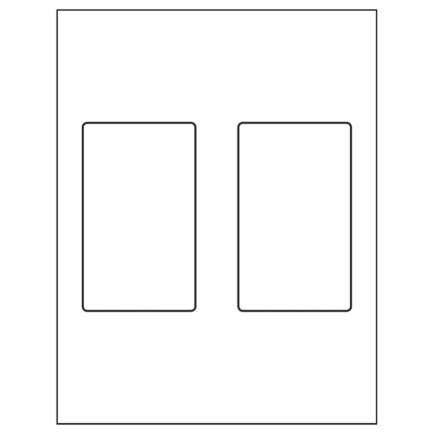 3" x 5" White Polyester Rectangular Sheet Labels