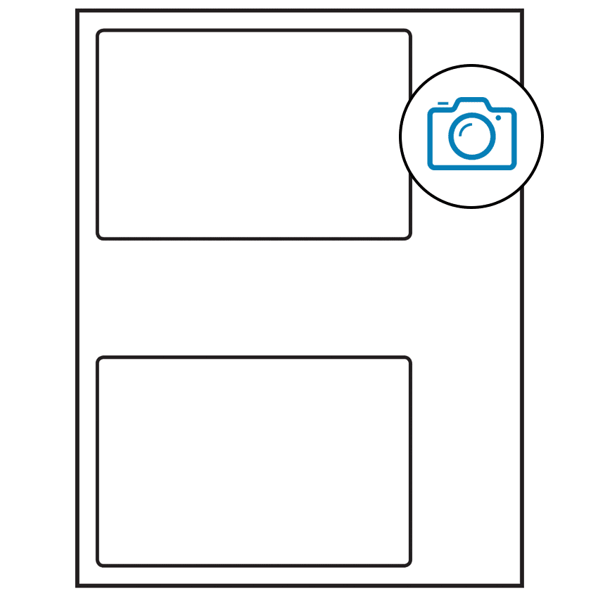 6" x 4" Photo Gloss Rectangular Sheet Labels
