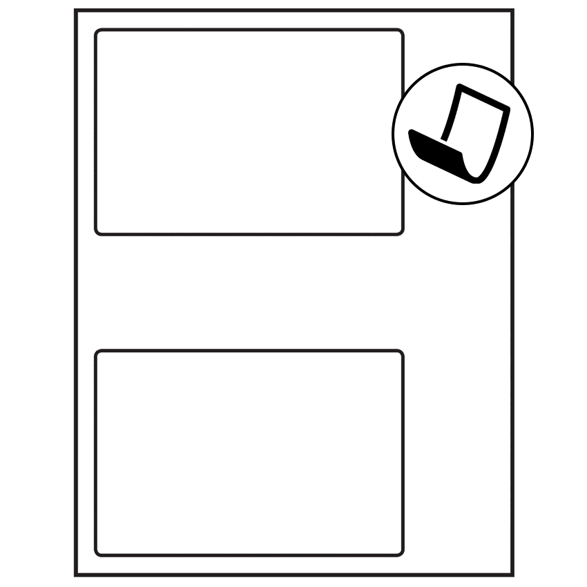 6" x 4" Blockout Rectangular Sheet Labels