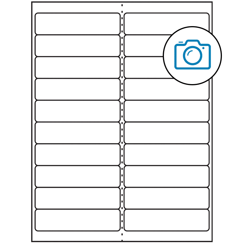 4" x 1" Photo Gloss Rectangular Sheet Labels