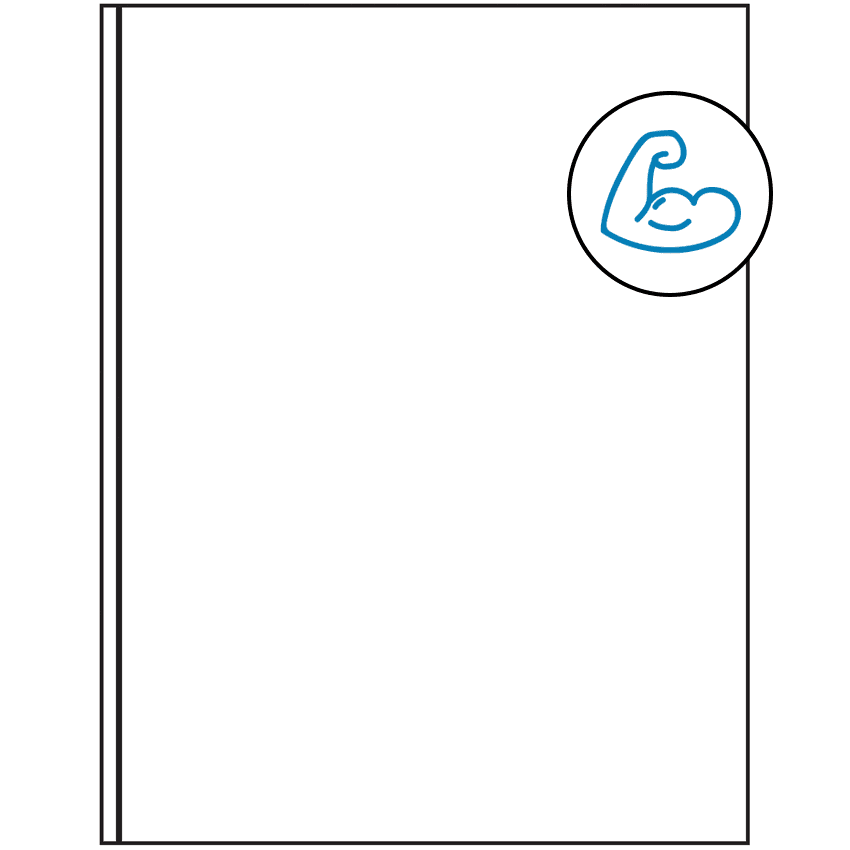 8.375" x 11" White Rectangular Sheet Labels - Ultra Aggressive Adhesive