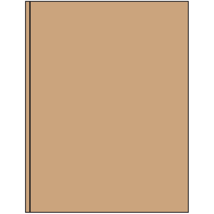 8.375" x 11" Brown Kraft Rectangular Sheet Labels