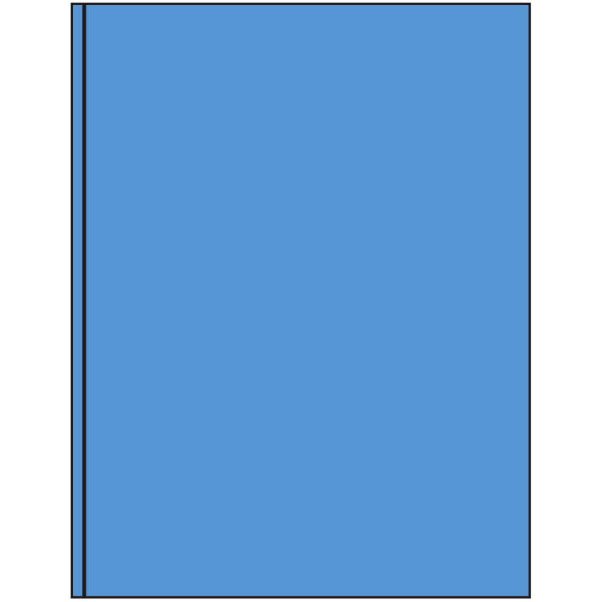 8.375" x 11" Fluorescent Blue Rectangular Sheet Labels