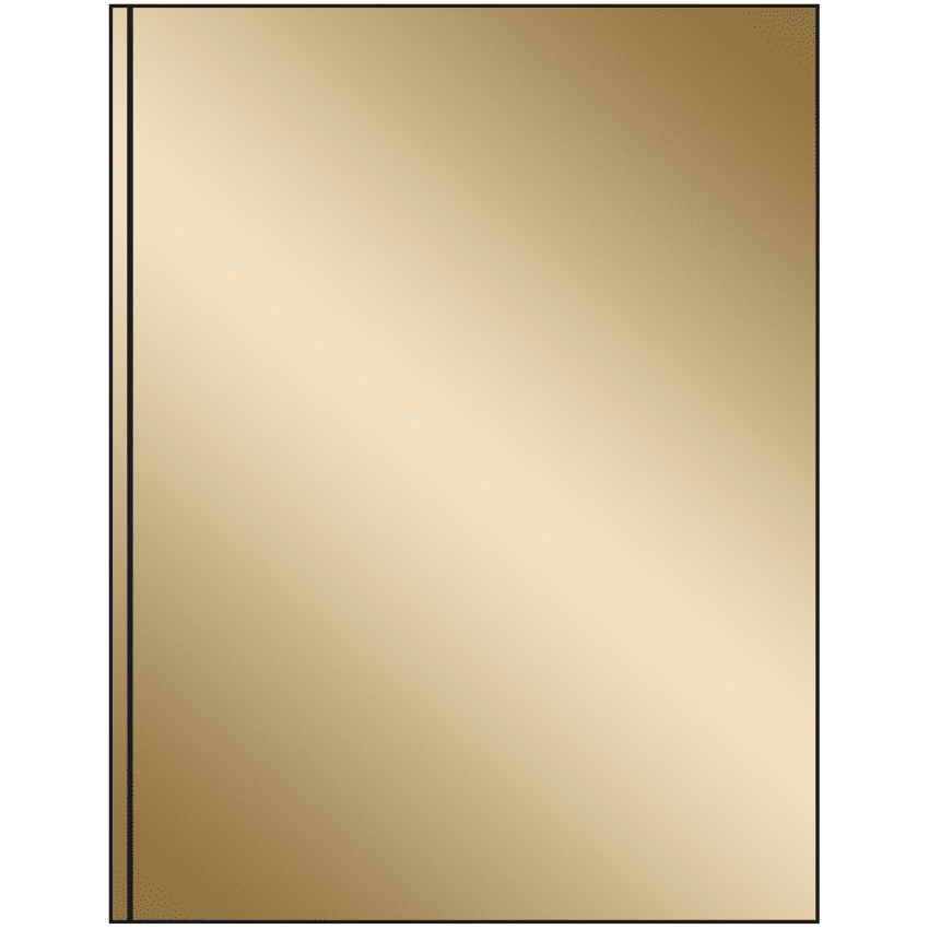 8.375" x 11" Gold Foil Rectangular Sheet Labels