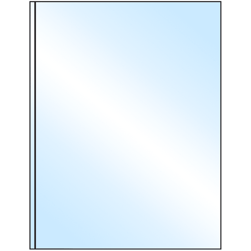8.375" x 11" White Premium High Gloss Rectangular Sheet Labels