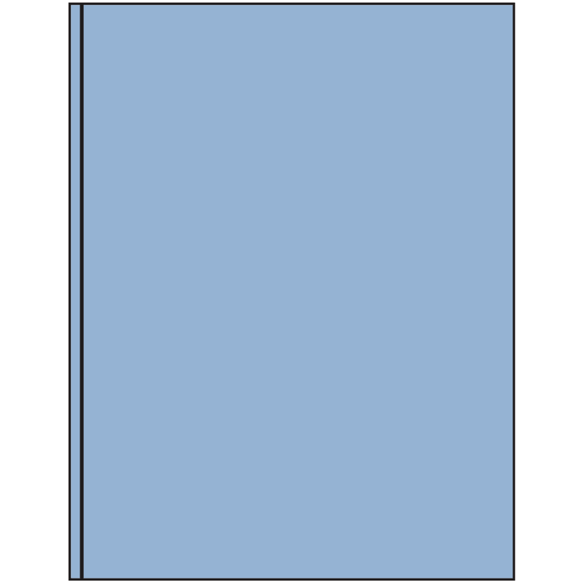8.375" x 11" Pastel Blue Rectangular Sheet Labels