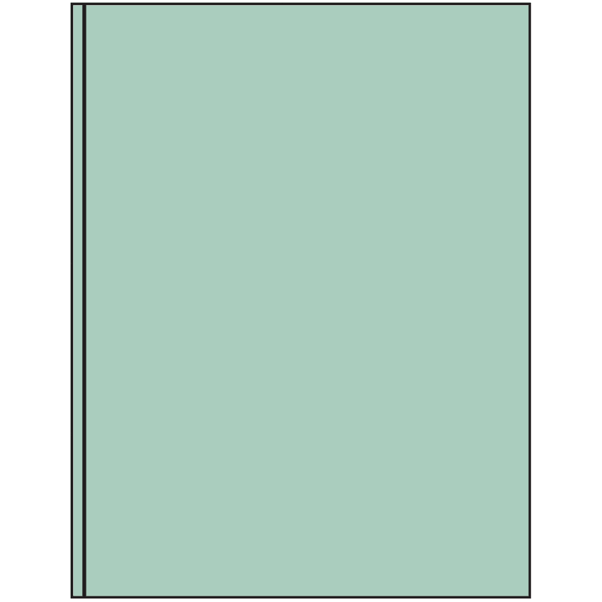 8.375" x 11" Pastel Green Rectangular Sheet Labels