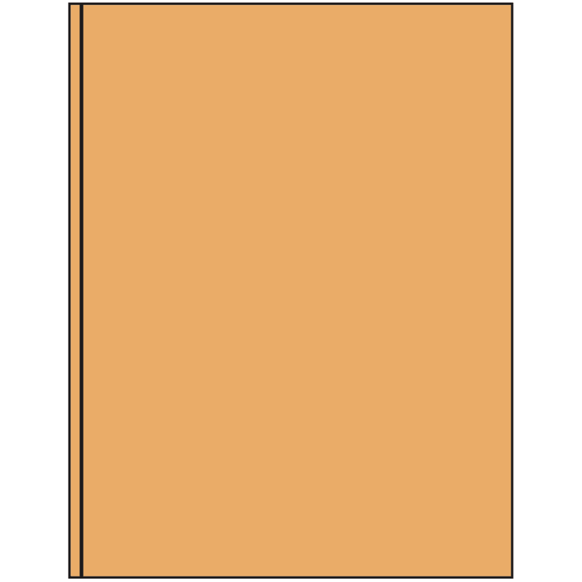 8.375" x 11" Pastel Orange Rectangular Sheet Labels