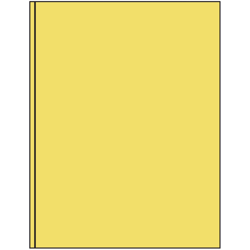 8.375" x 11" Pastel Yellow Rectangular Sheet Labels