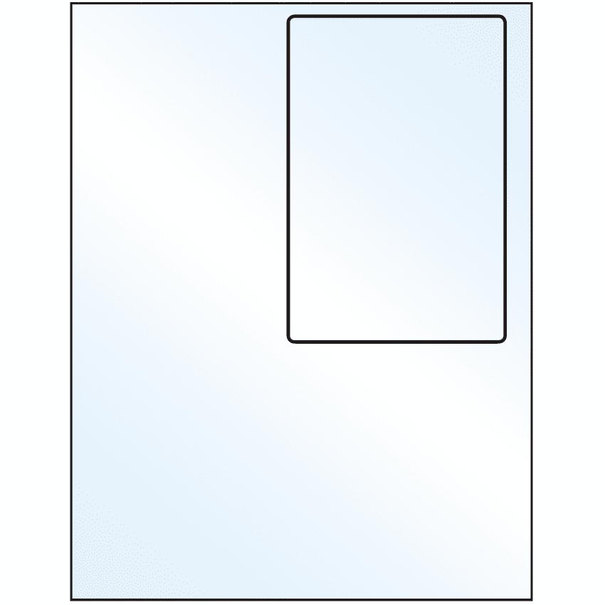 4" x 6" White Mid Gloss Rectangular Sheet Labels