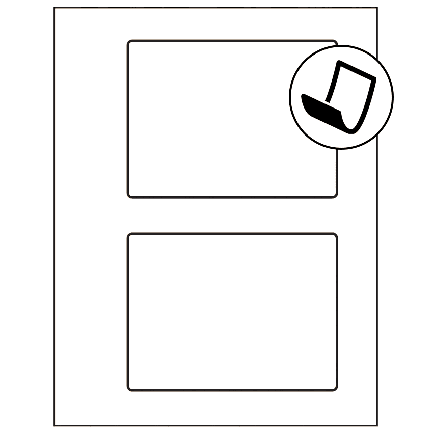 5.5" x 4.125" Blockout Rectangular Sheet Labels