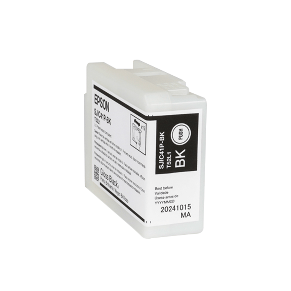 Epson SJIC41P-BK Gloss Black Ink Cartridge for ColorWorks&reg; C4000