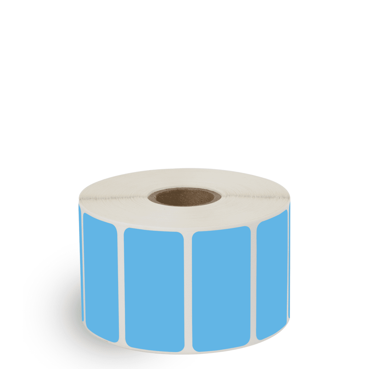 2" x 1" Dark Blue - Thermal Transfer Labels - 1" Core - Removable Adhesive