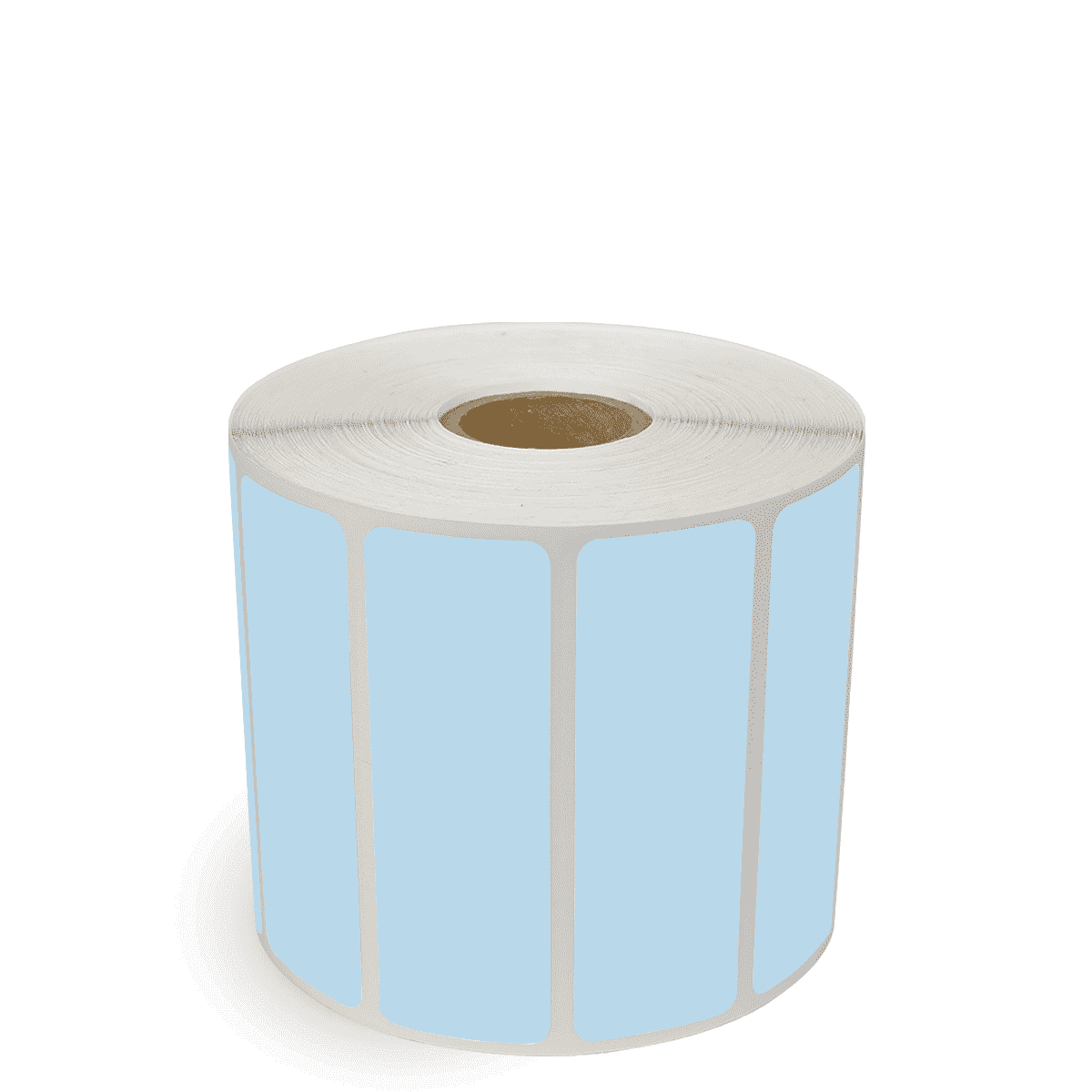 3" x 1" Blue - Direct Thermal Labels - 1" Core - Acrylic