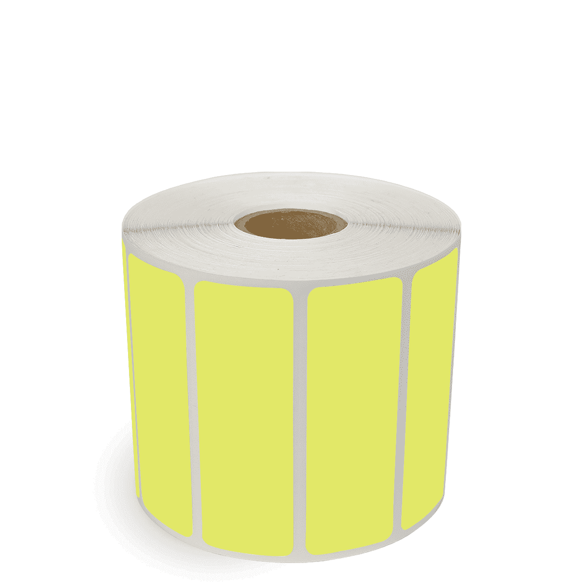 3" x 1" Chartreuse - Direct Thermal Labels - 1" Core - Freezer Grade Adhesive