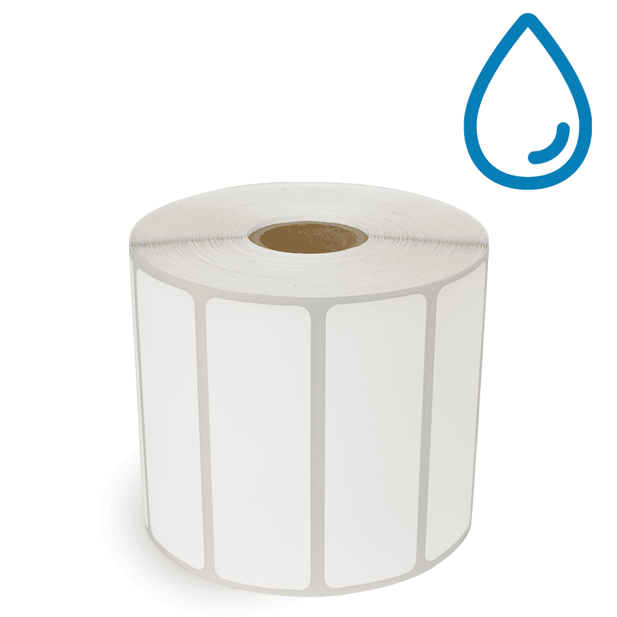 3" x 1" Polypropylene - Direct Thermal Labels - 1" Core - Removable Adhesive