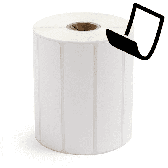 4" x 1" Blockout - Thermal Transfer Labels - 1" Core - Removable Adhesive