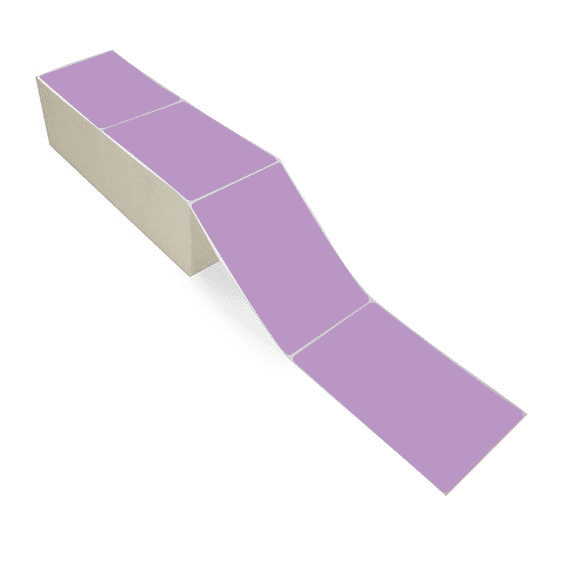 4" x 6" Grape - Thermal Transfer Labels - Fanfold