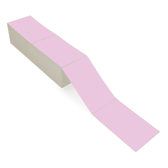 4" x 6.5" Purple - Thermal Transfer Labels - Fanfold - Acrylic