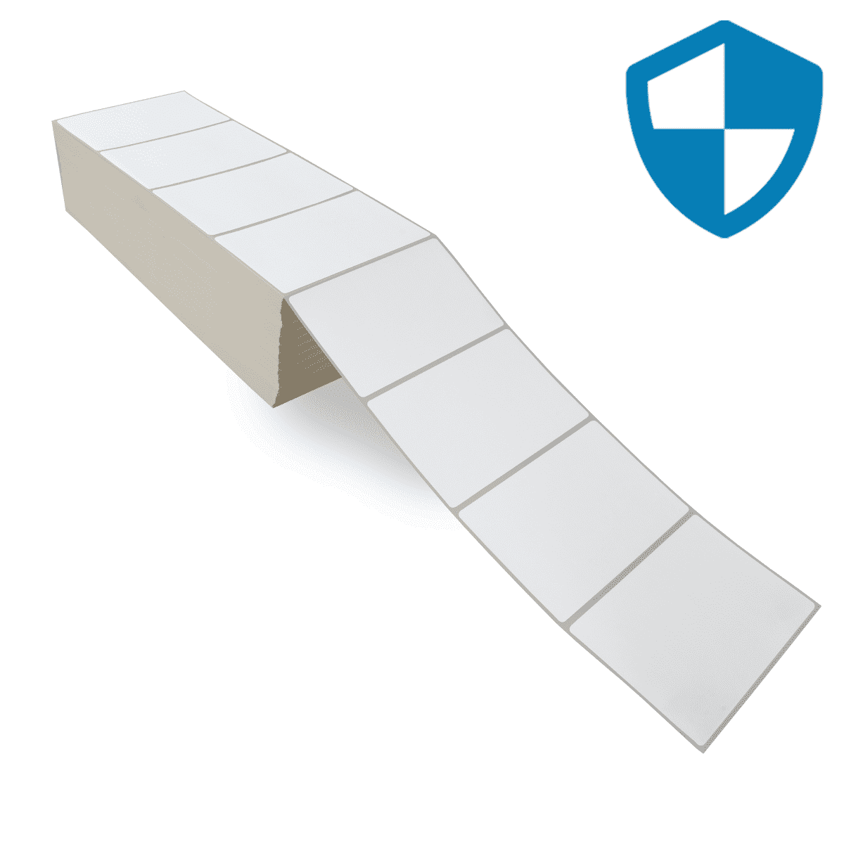 5" x 3" Top Coated - Direct Thermal Labels - Fanfold - Acrylic