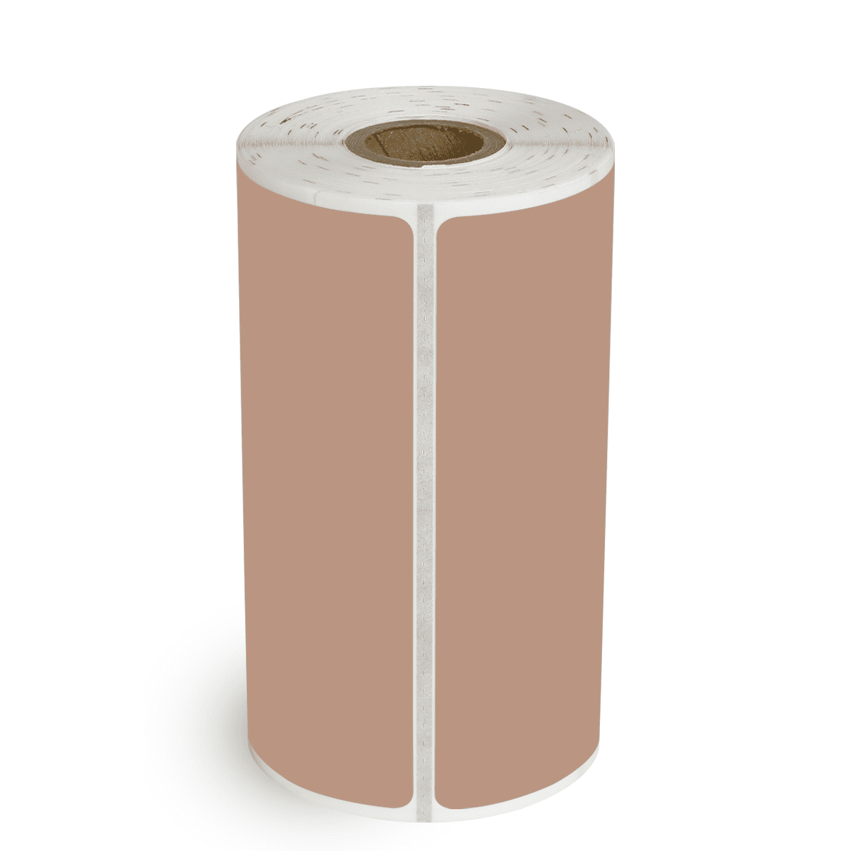 3" x 5" Brown - Direct Thermal Labels - 0.75" Core / 2.2" Outer Diameter (Timing Mark) - Freezer Grade Adhesive