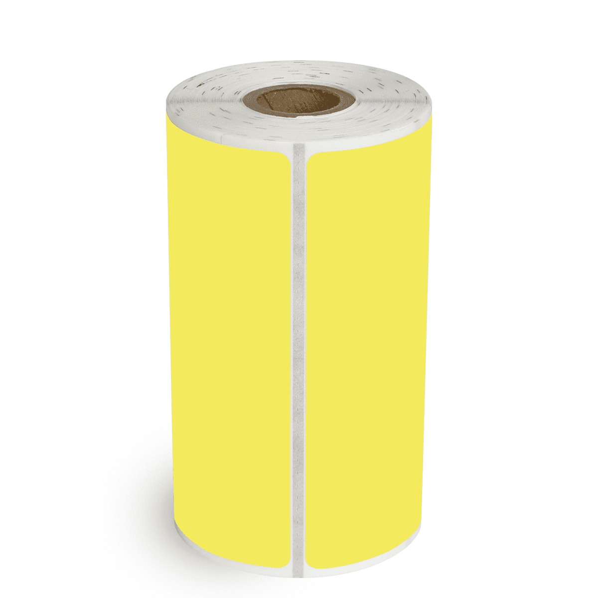 3" x 5" Yellow - Direct Thermal Labels - 0.75" Core / 2.2" Outer Diameter (Timing Mark) - Removable Adhesive
