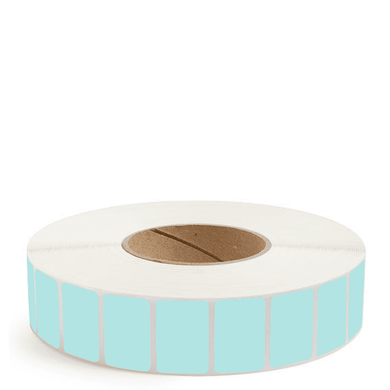 1.5" x 1" Green - Direct Thermal Labels - 3" Core - Acrylic