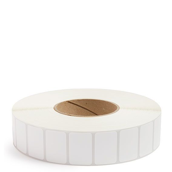 1.5" x 1" White - Thermal Transfer Labels - 3" Core - Removable Adhesive