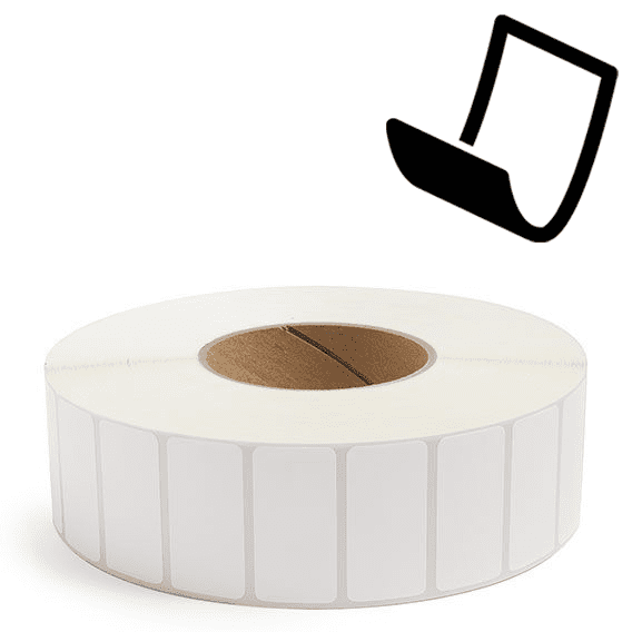 2" x 1" Blockout - Thermal Transfer Labels - 3" Core - Acrylic