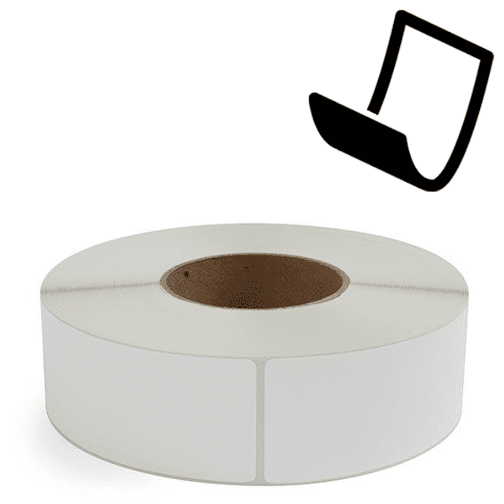 2" x 6" Blockout - Thermal Transfer Labels - 3" Core - Acrylic