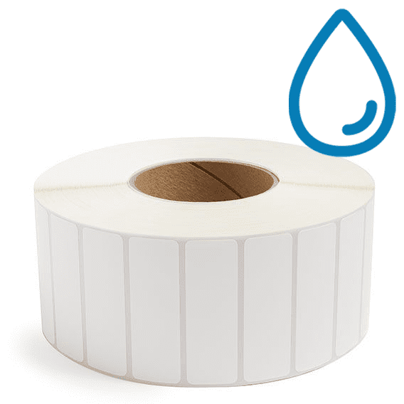 3" x 1" Polypropylene - Thermal Transfer Labels - 3" Core - Freezer Grade Adhesive