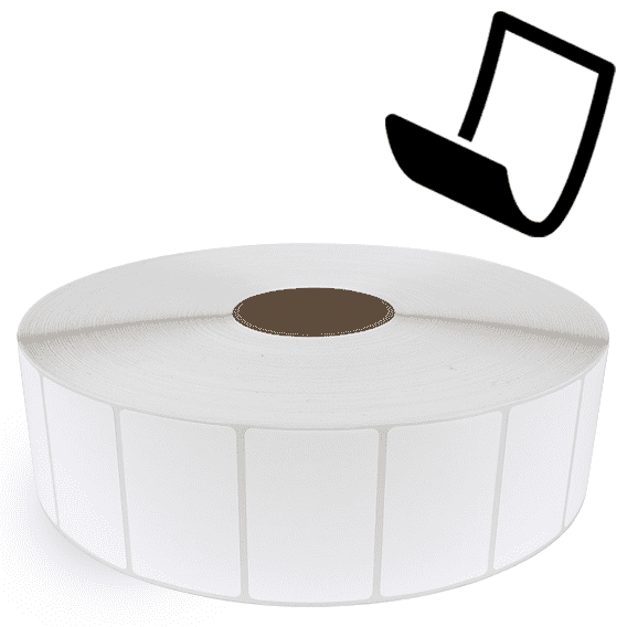 3" x 2" Blockout - Thermal Transfer Labels - 3" Core / 12" Outer Diameter (No Perf) - Removable Adhesive