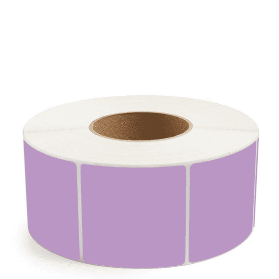 3" x 3" Grape - Thermal Transfer Labels - 3" Core - Removable Adhesive