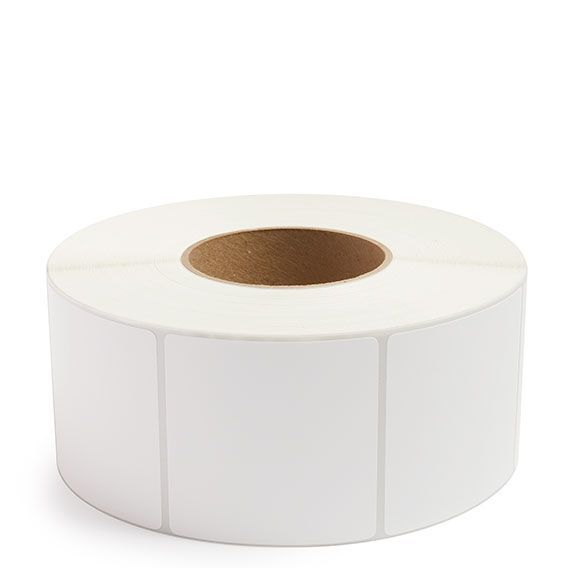 3" x 3" White - Direct Thermal Labels - 3" Core - Removable Adhesive
