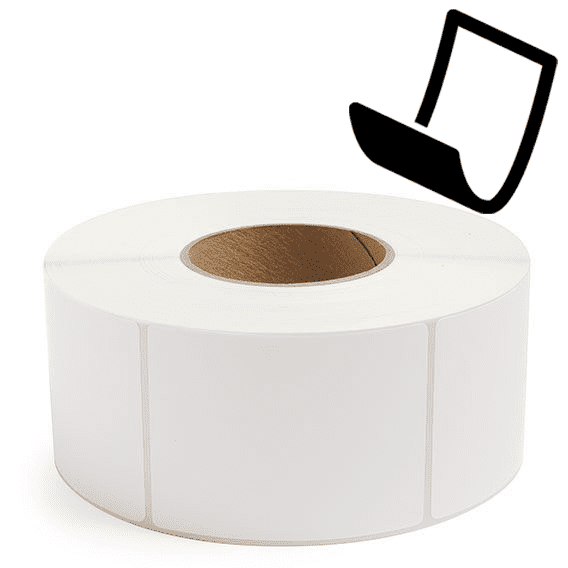 3" x 4" Blockout - Thermal Transfer Labels - 3" Core - Removable Adhesive