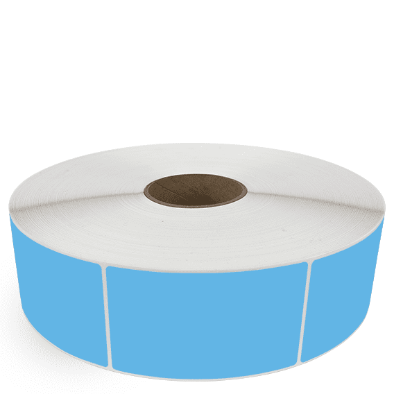 3" x 5" Dark Blue - Thermal Transfer Labels - 3" Core / 12" Outer Diameter (No Perf) - Acrylic