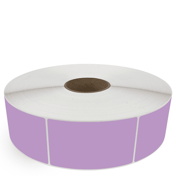 3" x 5" Grape - Direct Thermal Labels - 3" Core / 12" Outer Diameter (No Perf) - Acrylic