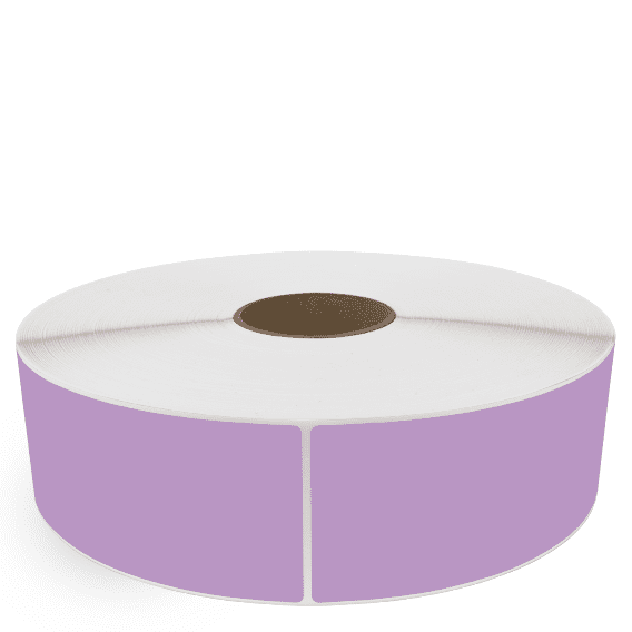 3" x 10" Grape - Direct Thermal Labels - 3" Core / 12" Outer Diameter (No Perf) - Removable Adhesive