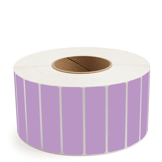 3.5" x 1" Grape - Thermal Transfer Labels - 3" Core - Removable Adhesive