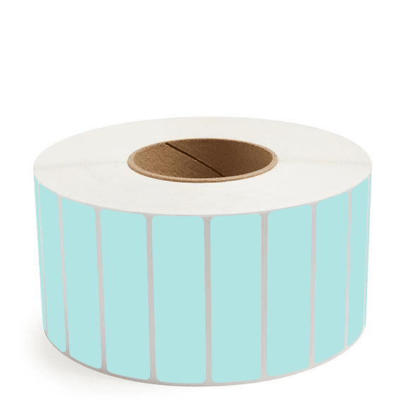 3.5" x 1" Green - Thermal Transfer Labels - 3" Core - Removable Adhesive