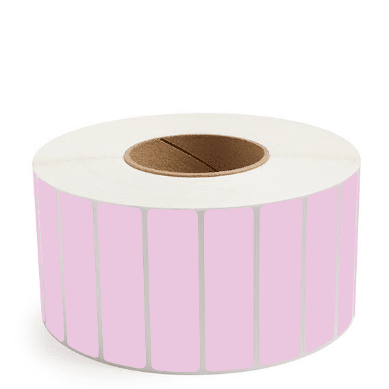 3.5" x 1" Purple - Thermal Transfer Labels - 3" Core - Removable Adhesive