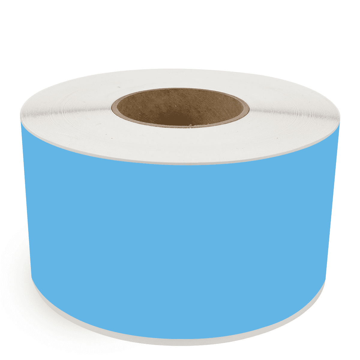 4" x 510' Continuous Feed Dark Blue - Thermal Transfer Labels - 3" Core - Removable Adhesive