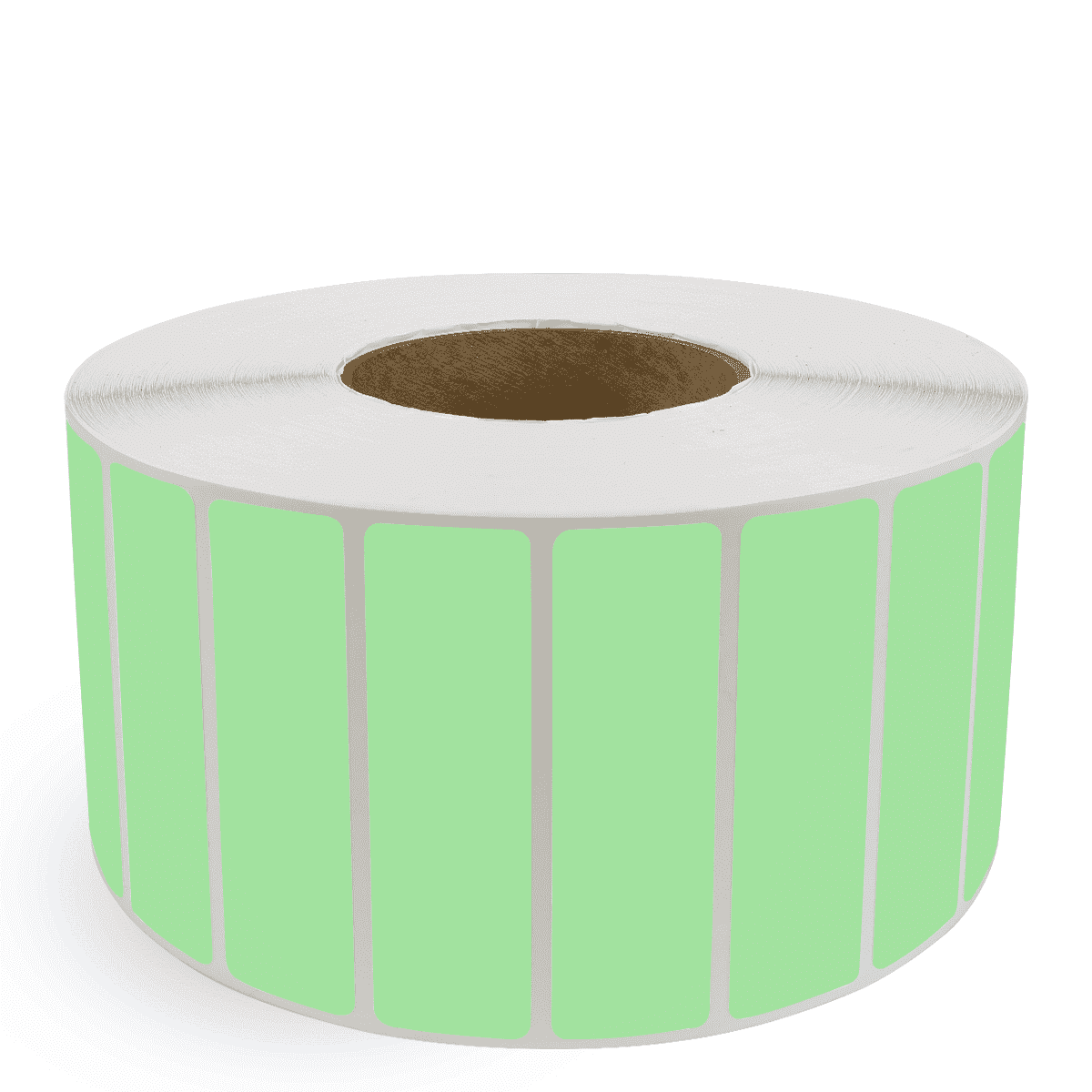 4" x 1" Fluorescent Green - Thermal Transfer Labels - 3" Core - Acrylic