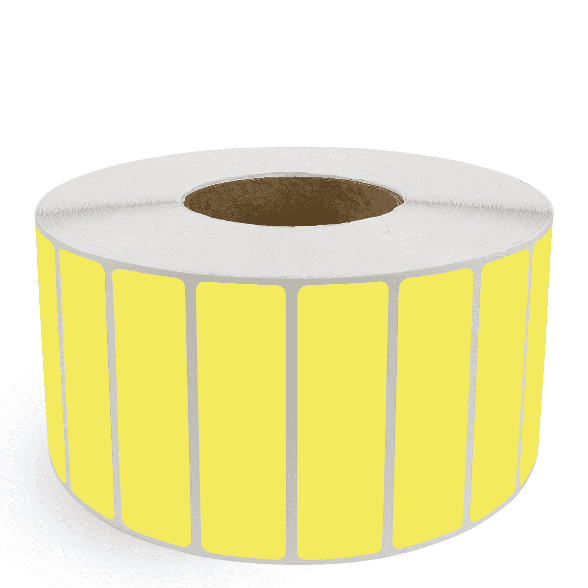 4" x 1" Yellow - Direct Thermal Labels - 3" Core - Acrylic