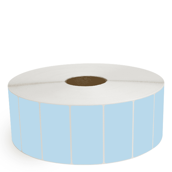 4" x 2" Blue - Thermal Transfer Labels - 3" Core / 12" Outer Diameter (No Perf)