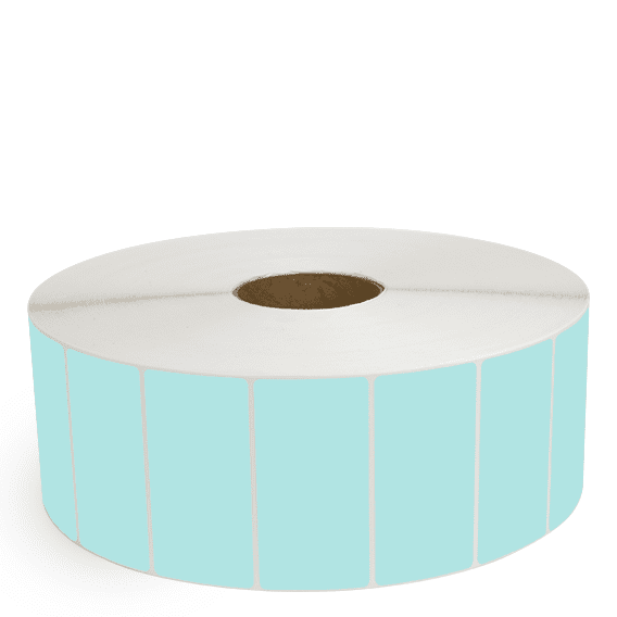 4" x 2" Green - Thermal Transfer Labels - 3" Core / 12" Outer Diameter (No Perf) - Removable Adhesive