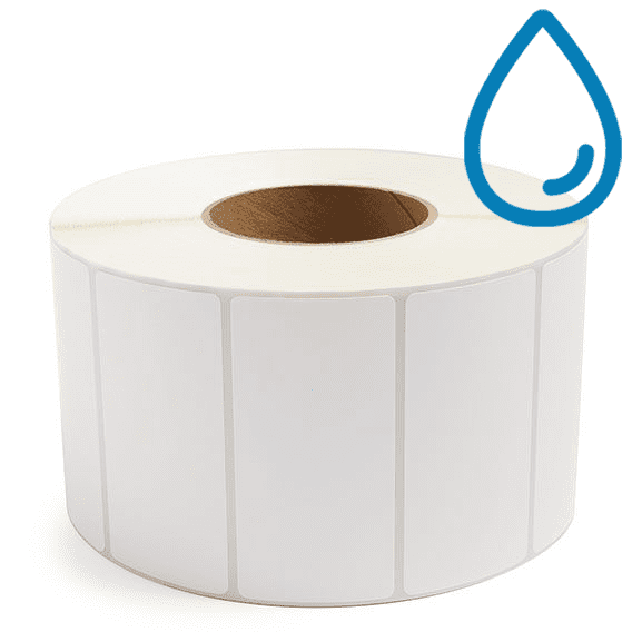 4" x 2" Polypropylene - Direct Thermal Labels - 3" Core - Acrylic