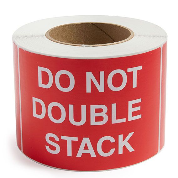 Do Not Double Stack - Preprinted Labels