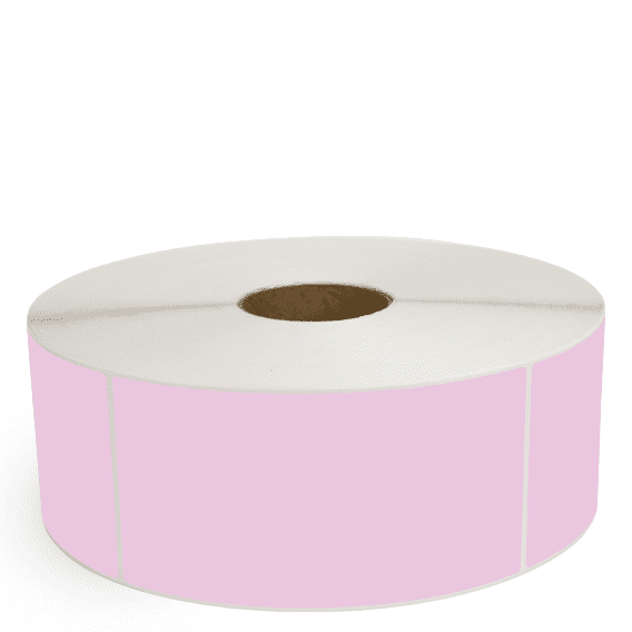 4" x 8" Purple - Direct Thermal Labels - 3" Core / 12" Outer Diameter (No Perf) - Freezer Grade Adhesive