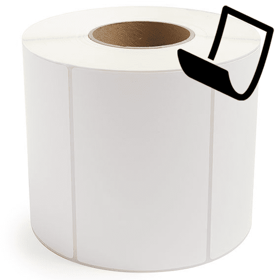 6" x 4" Blockout - Thermal Transfer Labels - 3" Core - Freezer Grade Adhesive